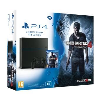 Console PS4 Sony 1 To Noire + Uncharted 4