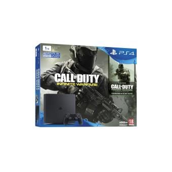 Console Sony PS4 1 To Slim Noir + Call of Duty Infinite Warfare + Modern Warfare en téléchargement