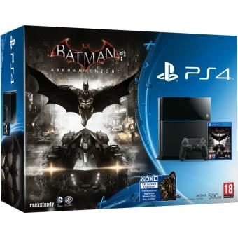 Console Sony PS4 500 Go Noire + Batman Arkham Knight