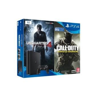 Console Sony PS4 Slim 1 To + Call of Duty Infinite Warfare + Uncharted 4