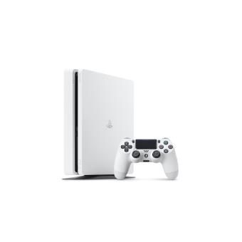 Console Sony PS4 Slim 500 Go Blanche + Manette Dual Shock Blanche PS4