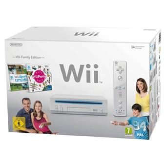 Console Wii blanche Nintendo Pack Wii Family Edition