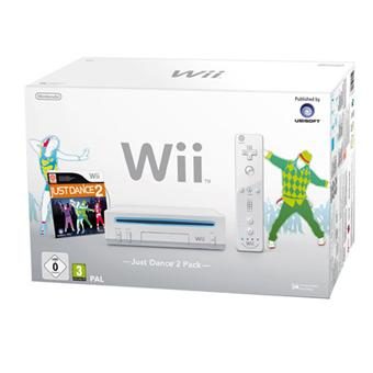 Console Wii blanche Nintendo + Wiimote Plus + Just Dance 2