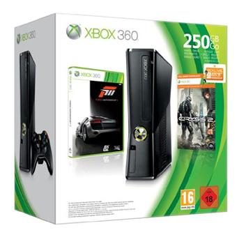 Console Xbox 360 250 Go Microsoft + Forza Motorsport 3 + Crysis 2