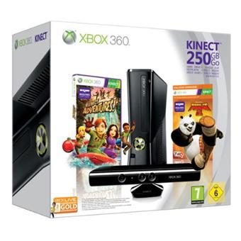 Console Xbox 360 250 Go Microsoft + capteur Kinect + Kung Fu Panda 2
