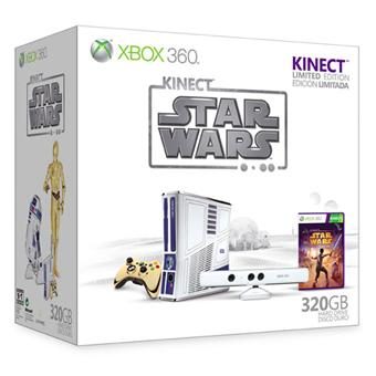 Console Xbox 360 320 Go Microsoft + capteur Kinect + Star Wars Kinect
