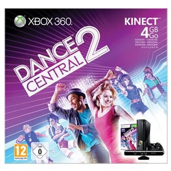 Console Xbox 360 4 Go Microsoft + capteur Kinect + Dance Central 2