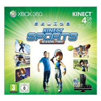Console Xbox 360 4 Go Microsoft + capteur Kinect + Kinect Sports season 2