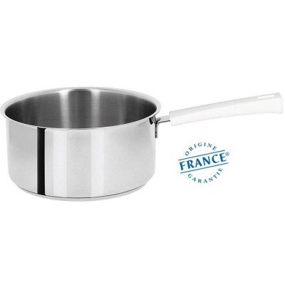 CASSEROLE INOX – MUTINE FIXE BLANC 18CM