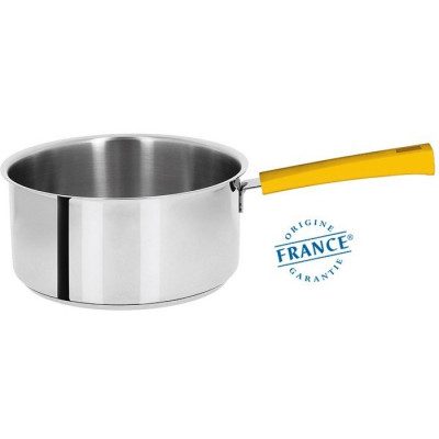 CASSEROLE INOX – MUTINE FIXE JAUNE 20CM