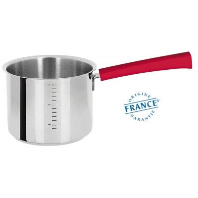 CASSEROLE HAUTE GRADUÉE INOX – MUTINE FIXE FRAMBOISE 14CM