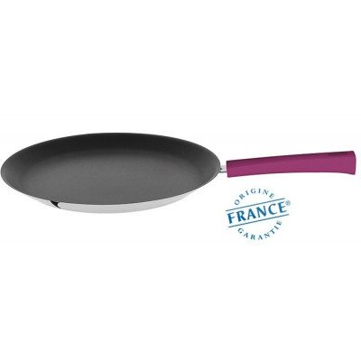 CRÊPIÈRE INOX – ANTI-ADHÉRENT EXCELISS – MUTINE FIXE CASSIS 26CM