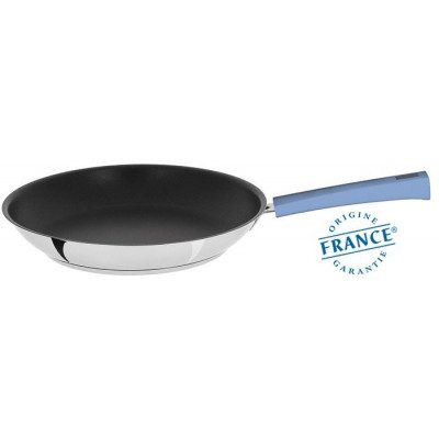 POÊLE INOX AVEC ANTI-ADHÉRENT EXCELISS – MUTINE FIXE LAVANDE 24CM
