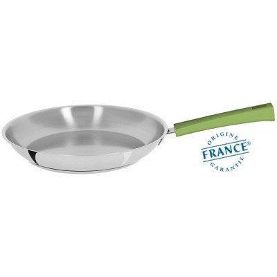 POÊLE INOX – MUTINE FIXE VERT TILLEUL 24CM