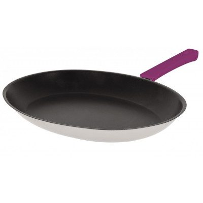 POÊLE OVALE – ANTI-ADHÉRENT EXCELISS – MUTINE FIXE CASSIS