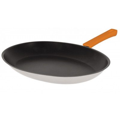 POÊLE OVALE – ANTI-ADHÉRENT EXCELISS – MUTINE FIXE ORANGE