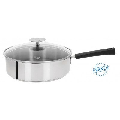 SAUTEUSE INOX – MUTINE FIXE NOIR 24CM