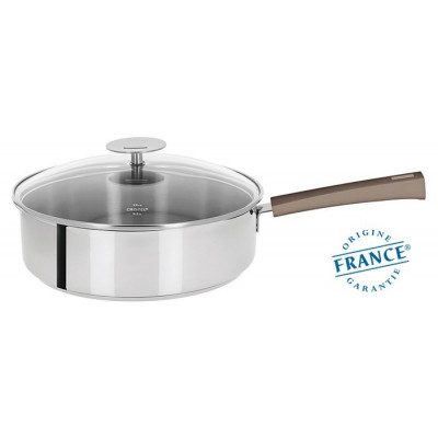SAUTEUSE INOX – MUTINE FIXE TAUPE 24CM