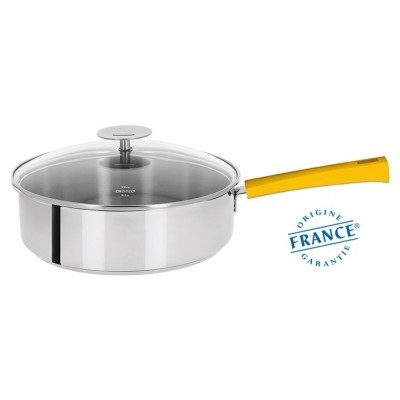 SAUTEUSE INOX – MUTINE FIXE JAUNE 26CM