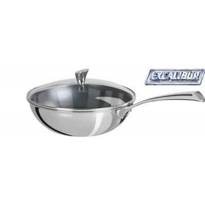 WOK INOX – ANTI-ADHÉRENT EXCELISS – CASTELINE FIXE