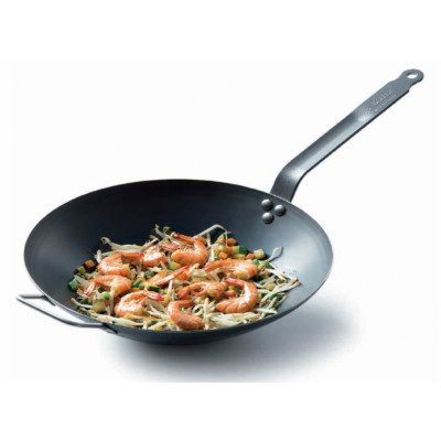 WOK EN TÔLE D’ACIER 32 CM