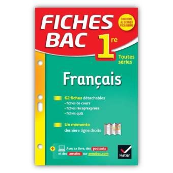 Fiches Bac Français 1ère L, ES, S