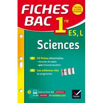 Fiches Bac Sciences 1ère ES, L