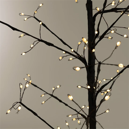 Arbre de décoration de Noël à LED 120 cm avec 240 LED blanc chaud