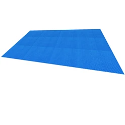 Couverture solaire à bulles pour piscine rectangulaire 8×5 m bleu bâche solaire