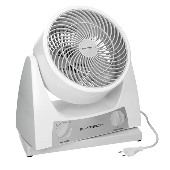 Ventilateur de table ventilateur de sol souffleur puissance 40W 3 niveaux blanc
