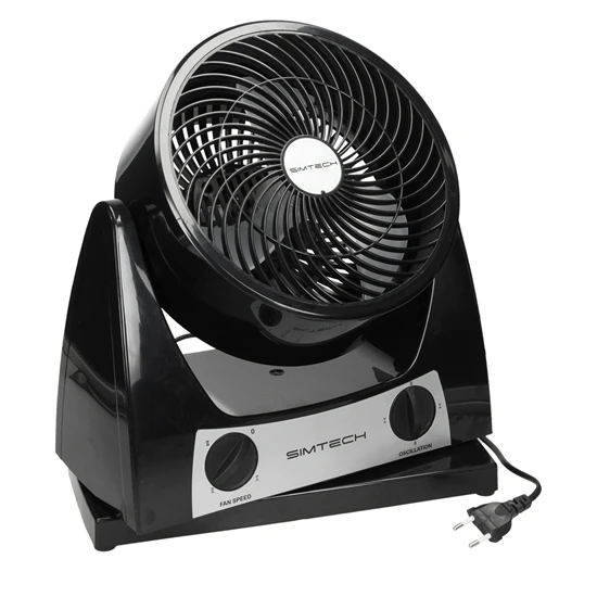 Ventilateur de table ventilateur de sol souffleur puissance 40W 3 niveaux noir