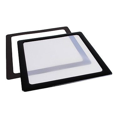 Filtre à poussière magnétique carré 120 mm (cadre noir, filtre blanc)