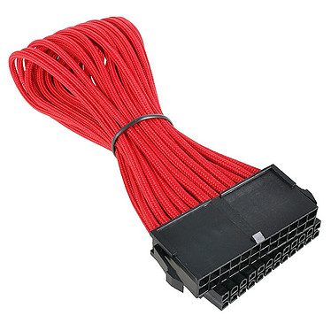 BitFenix Alchemy Red – Extension d’alimentation gainée – ATX 24 broches – 30 cm