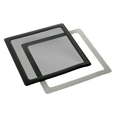 Filtre à poussière magnétique carré 140 mm (cadre noir, filtre noir)