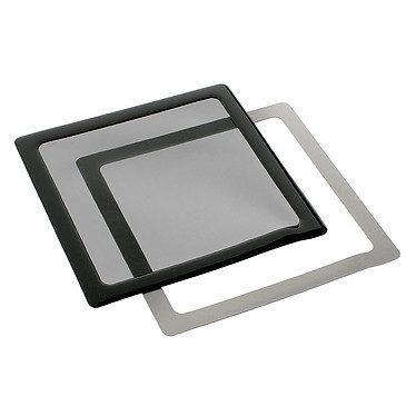 Filtre à poussière magnétique carré 200 mm (cadre noir, filtre noir)