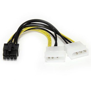 Adaptateur d’alimentation Molex vers connecteur PCI-E 8 pins