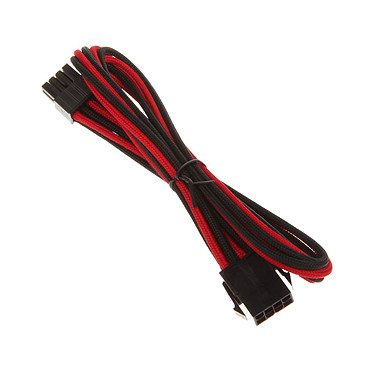 BitFenix Alchemy Red/Black – Extension d’alimentation gainée – EPS12V 8 pins – 45 cm
