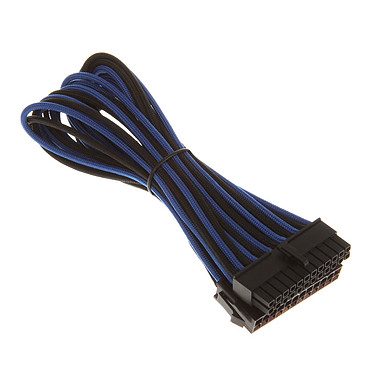 BitFenix Alchemy Blue/Black – Extension d’alimentation gainée – ATX 24 broches – 30 cm