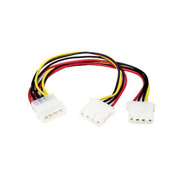 StarTech.com Câble Répartiteur en Y Molex – 1x LP4 Mâle 2x LP4 Femelle