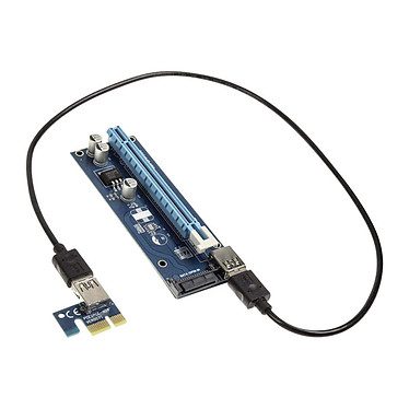 Kolink kit riser PCI-Express 1x vers 16x (SATA)