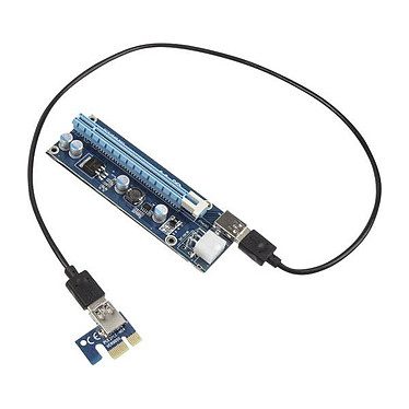 Kolink kit riser PCI-Express 1x vers 16x (PCI-E 6 Broches)
