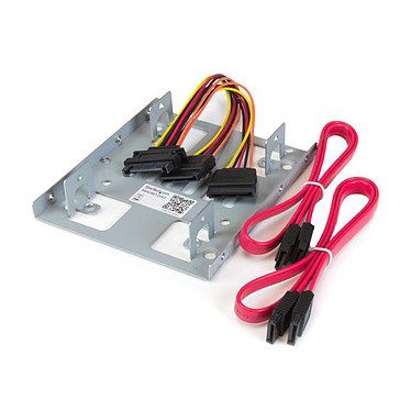 StarTech.com Kit de Montage pour 2 HDD / SSD 2,5″ SATA dans Baie 3,5″