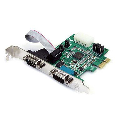 StarTech.com Carte série PCI Express à 2 ports RS232 DB9 avec UART 16950