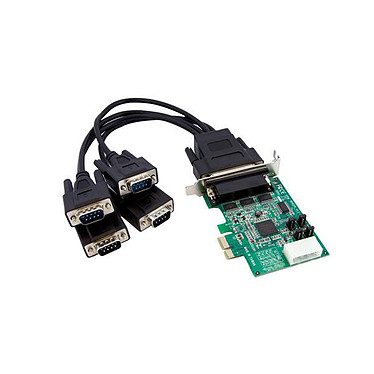 StarTech.com Carte PCI Express 4 ports DB-9 – UART 16950