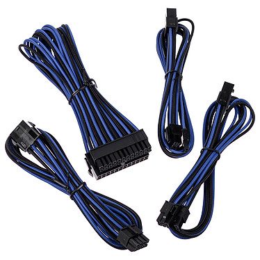 BitFenix Alchemy – Extension Cable Kit – noir et bleu