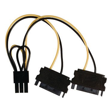 Nedis Adaptateur d’alimentation 2x SATA vers PCI-E 6 Broches