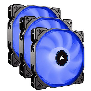 Corsair Air Series AF120 Low Noise – Bleu (par 3)