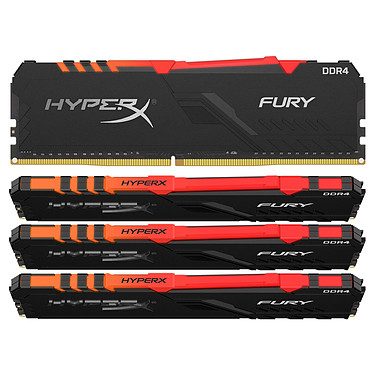 HyperX Fury RGB 64 Go (4 x 16 Go) DDR4 2666 MHz CL16