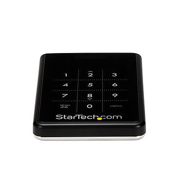 StarTech.com Boîtier USB 3.0 (6 Gb/s) pour HDD / SSD SATA III de 2,5″ avec cryptage de données