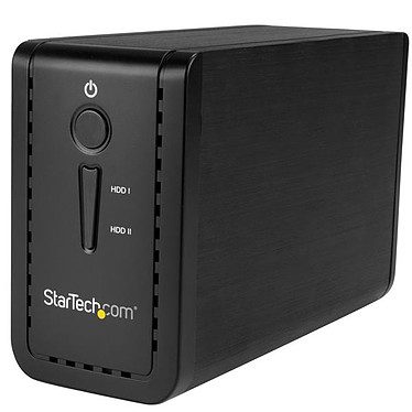 StarTech.com Boîtier USB 3.1 pour 2 disques durs SATA de 3,5″ (6 Gb/s) avec RAID JBOD